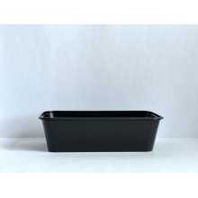 650 ml Black Rectangular Container