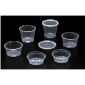Round Clear containers (9)