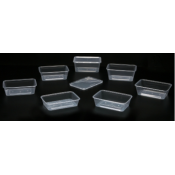 Rectangular Clear Containers (8)